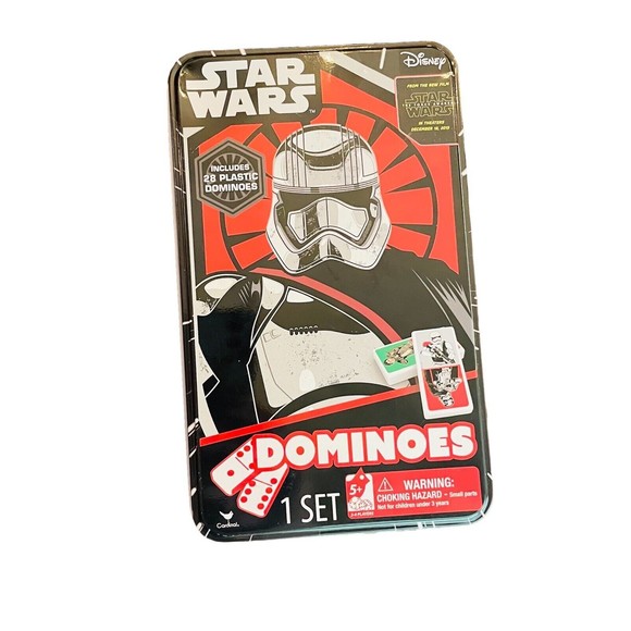 Disney Star Wars The Force Awakens Dominoes Set in Collectible Metal Tin Box - Picture 2 of 4